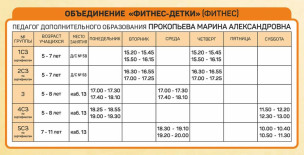 Объединение «Фитнес-детки»